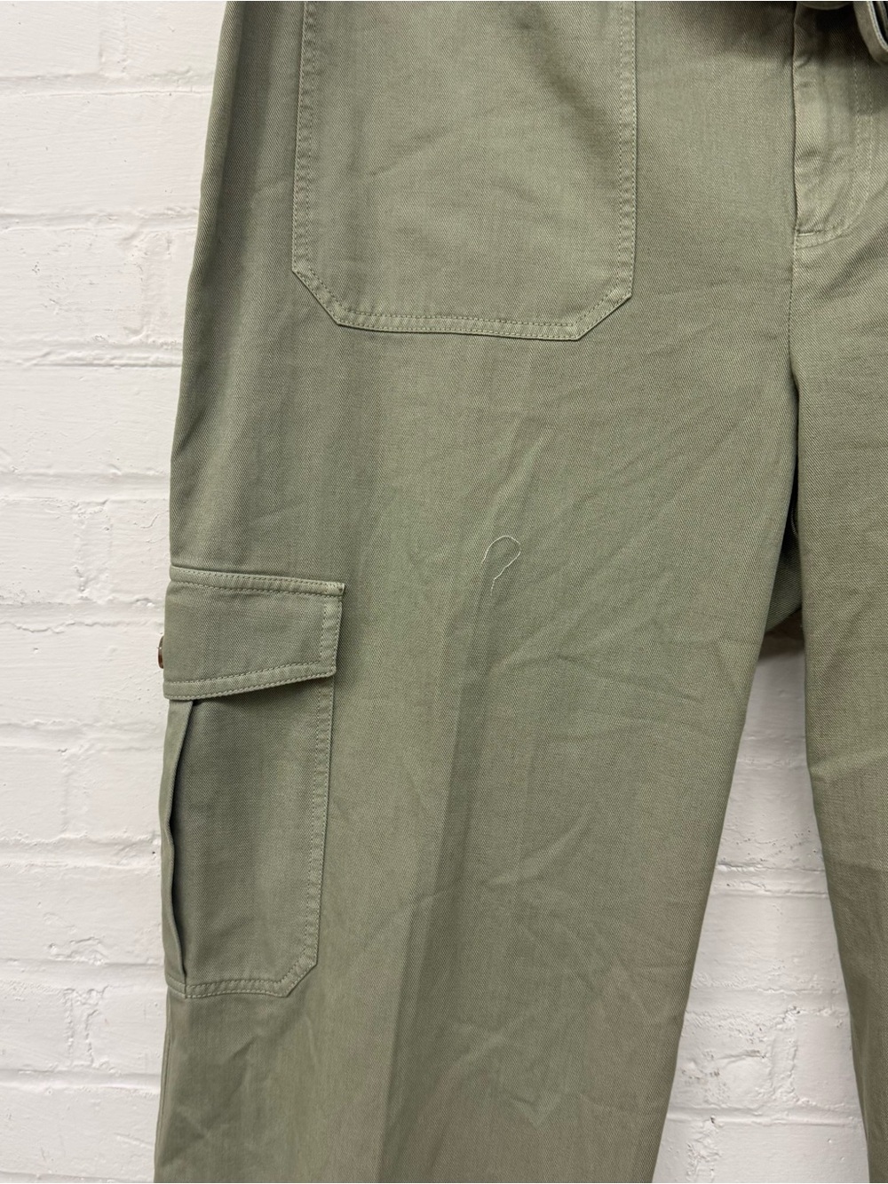 NWT Lauren Ralph Lauren Zabrenah Twill Wide Leg Cargo Pants Size 18 - Picture 4 of 8